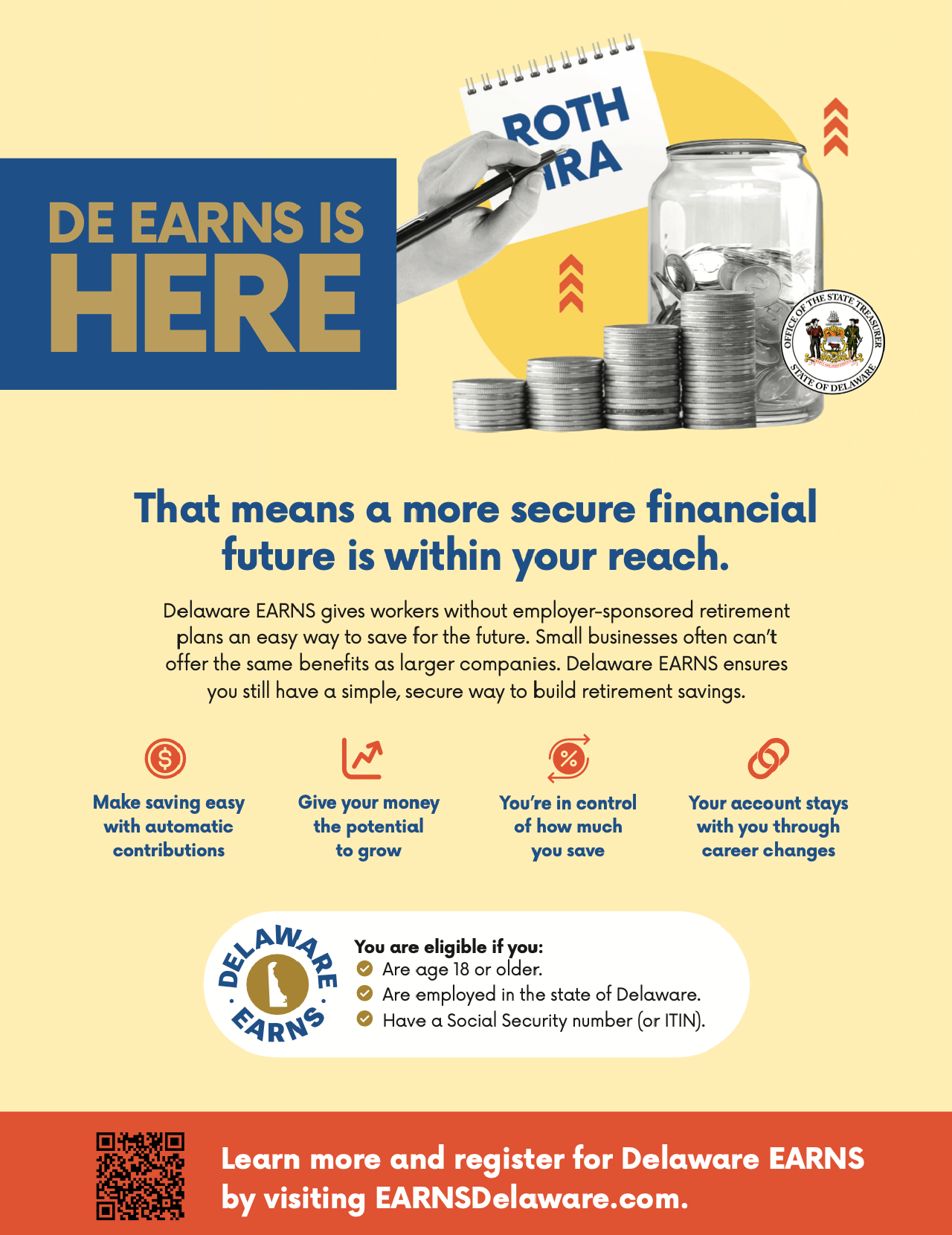 Delaware EARNS Is Here Flyer
